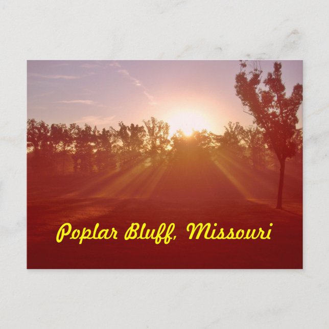 Carte Postale Bluff Missouri de peuplier (Devant)