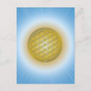 Carte Postale Blume des Lebens