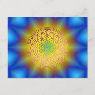 Carte Postale Blume des Lebens Motiv 10