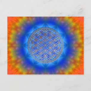 Carte Postale Blume des Lebens Motiv 14