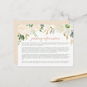 Carte Postale Blush Gold Green Floral Mariage informations de st