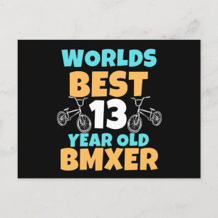 Carte Postale BMX Costume de fête d'anniversaire 13 ans
