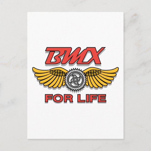Carte Postale BMX pour la vie (Devant)