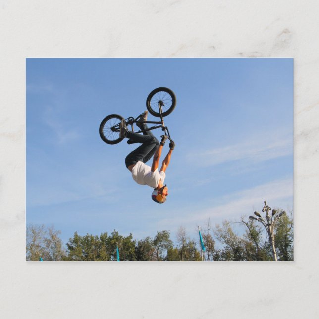 Carte Postale BMX - Retourner vers le haut vers le bas (Devant)