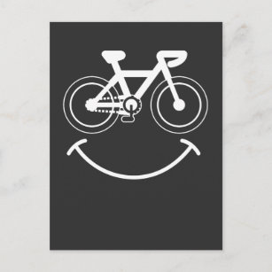 Carte Postale BMX Souriant Cadeau Visage - Vélo à vélo amusant