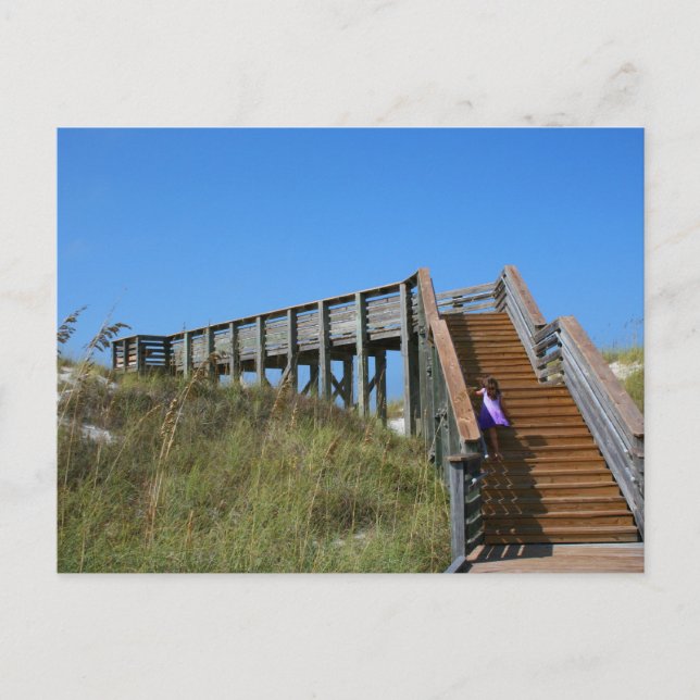 Carte Postale Boardwalk, Floride, photo de la plage de Cape San  (Devant)