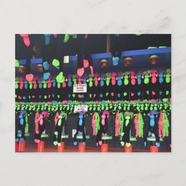 Carte Postale Boardwalk Game Primes Rehoboth Beach Delaware DE (Devant)