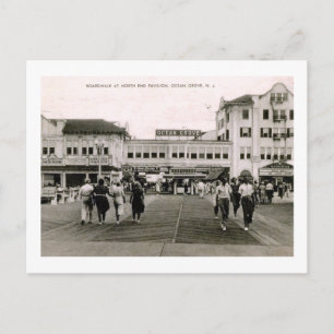 Carte Postale Boardwalk, Ocean Grove, New Jersey Vintage