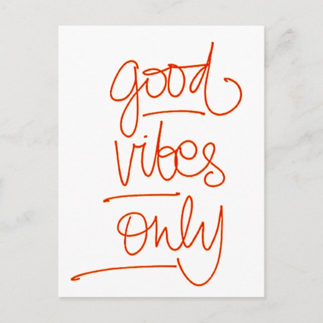 Carte Postale Boas Vibrações - Good Vibes (Devant)