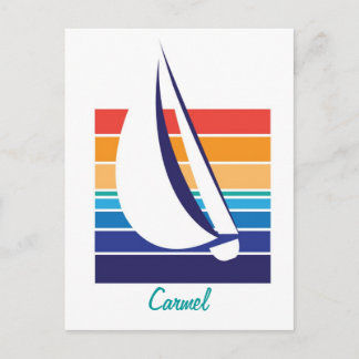 Carte Postale Boat Color Carré_Carmel