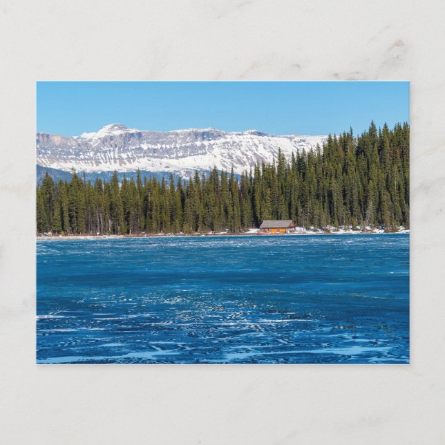 Carte Postale Boathouse à côté de Lake Louise - Banff, Canada (Devant)