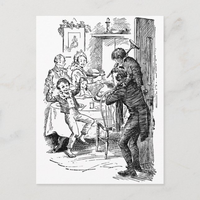 Carte Postale Bob et Tiny Tim (Devant)