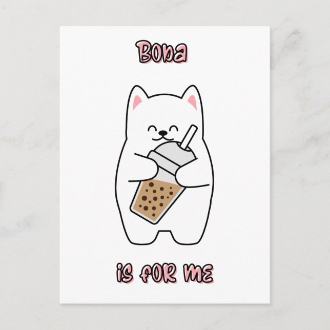 Carte Postale Boba est pour moi (Devant)