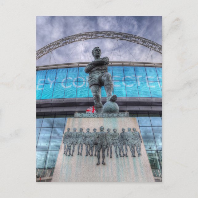 Carte Postale Bobby Moore Statue Wembley Stadium (Devant)