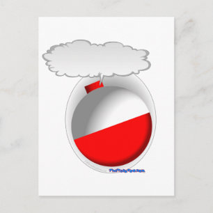 Carte Postale Bobeur de pêche à la traîne (flotteur)