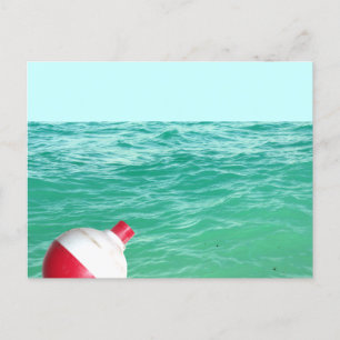 Carte Postale Bobeur de pêche dans l'eau