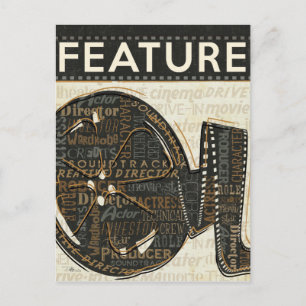 Carte Postale bobine de film vintage