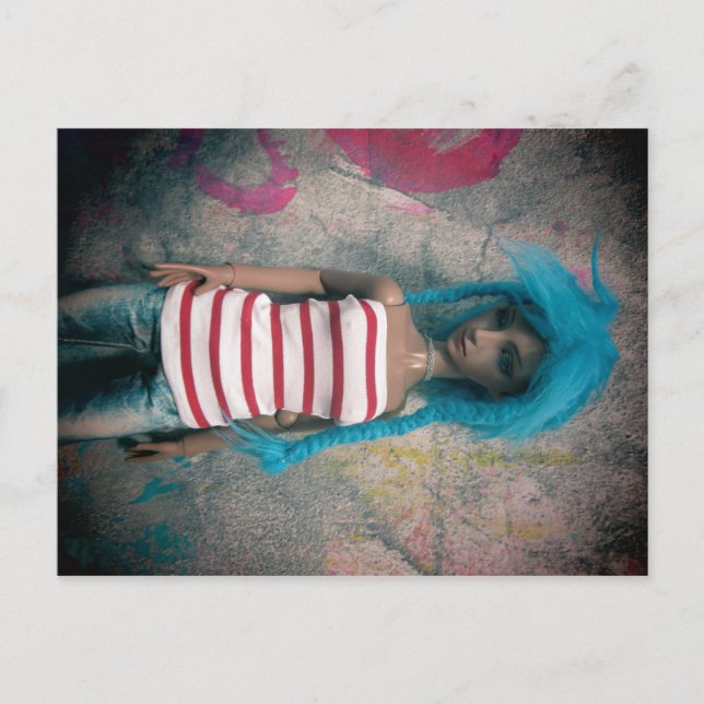 Carte postale Bobobie Weylin, poupée à bille asiat (Devant)