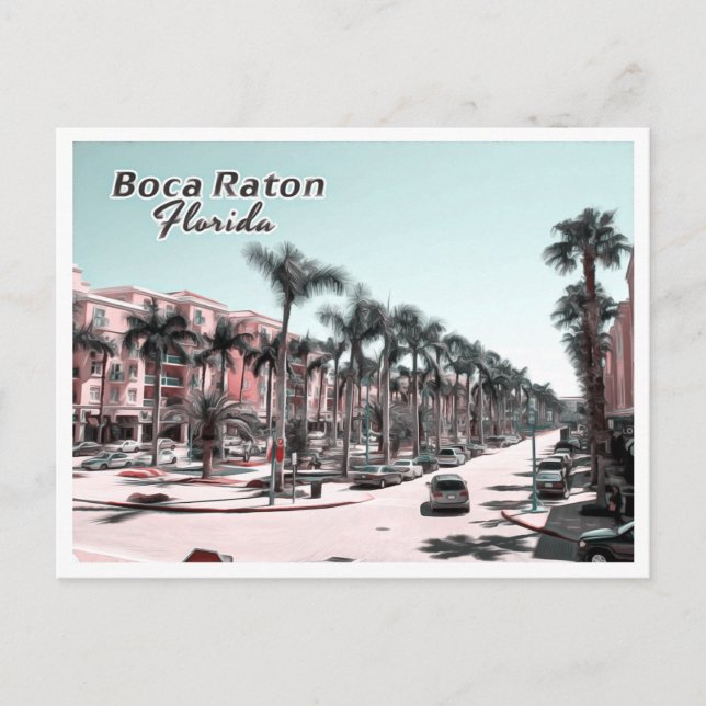 CARTE POSTALE BOCA RATON - PALM BEACH FLORIDA (Devant)