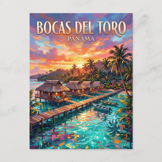 Carte Postale Bocas del Toro Panama (Devant)