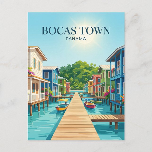 Carte Postale Bocas del Toro Panama (Devant)