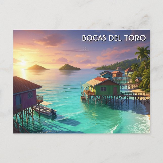 Carte Postale Bocas Del Toro Panama Voyage (Devant)