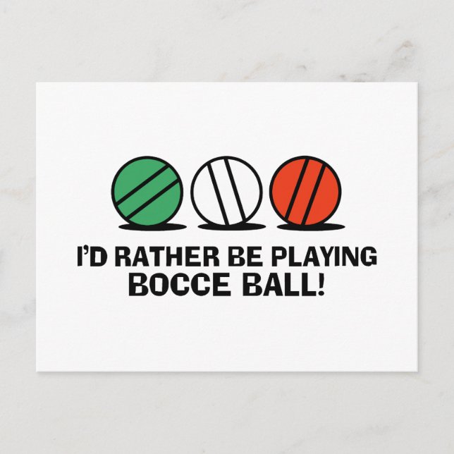 Carte Postale Bocce Ball (Devant)