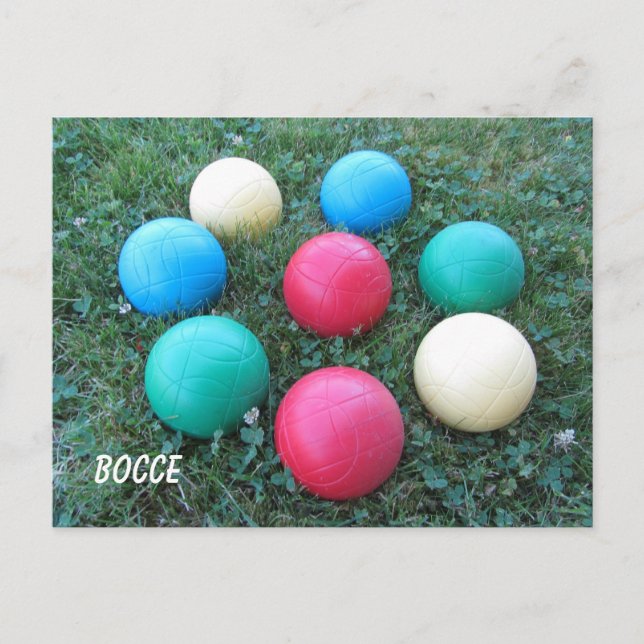 Carte Postale Bocce Balls (Devant)