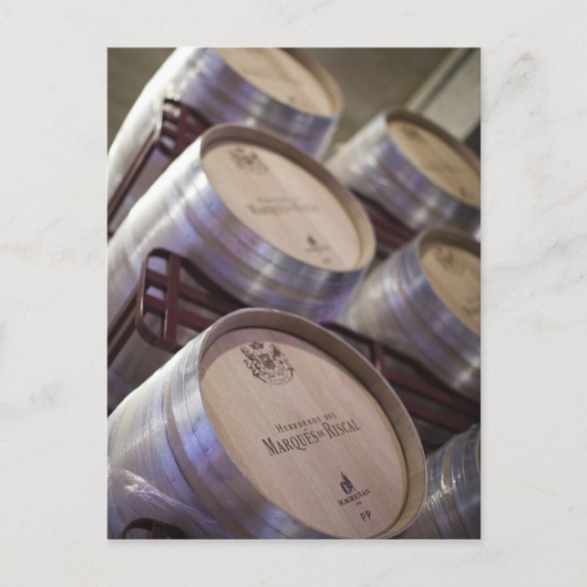 Carte Postale Bodega Marques de Riscal winery, wine cellar (Devant)