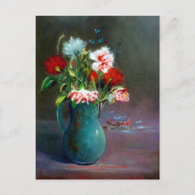 Carte Postale Bodegón de flores/Nature morte des fleurs (Devant)