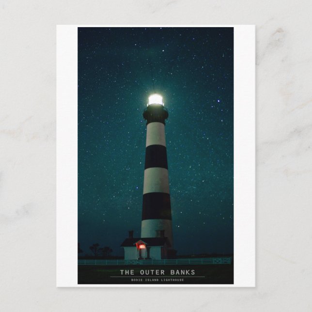 Carte Postale Bodie Island Light. (Devant)
