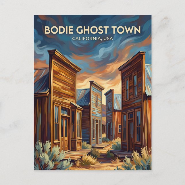 Carte Postale Bodie Ville Fantôme USA (Devant)