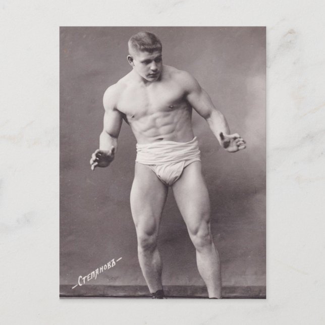 Carte Postale Bodybuilder russe (Devant)