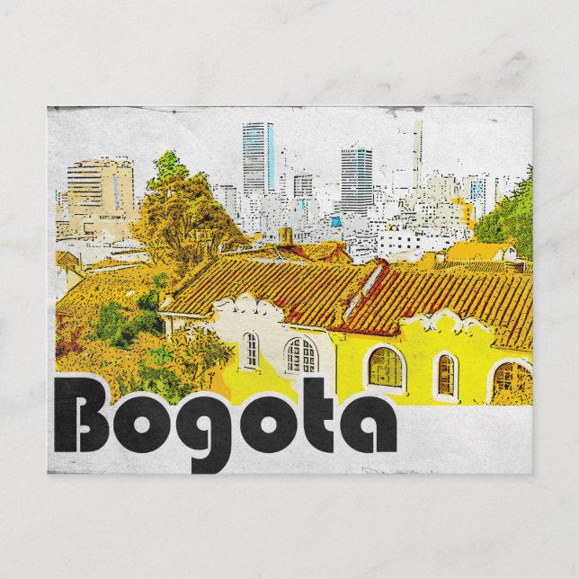 Carte Postale Bogota Colombie Vintage (Devant)