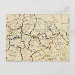 Carte Postale Bohême, Moravie, Silésie autrichienne