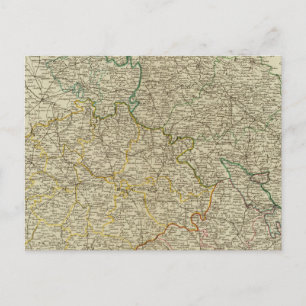 Carte Postale Bohême, Silésie, Moravie, Lusace