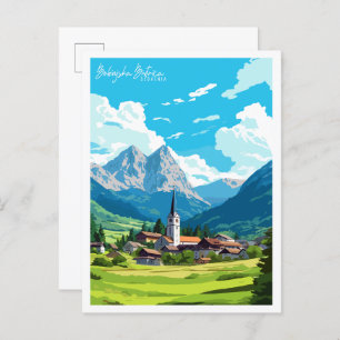 Carte Postale Bohinjska Bistrica Slovénie voyage vintage