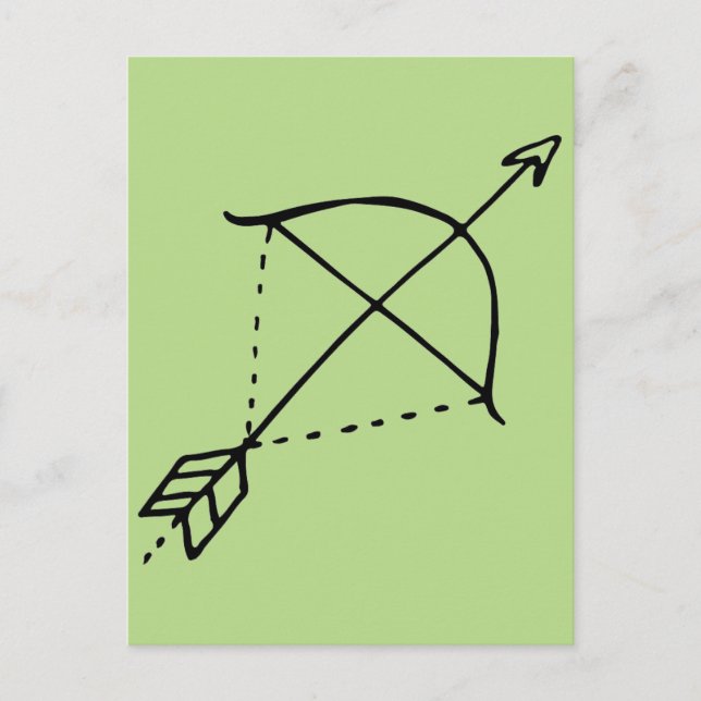 Carte Postale Boho Bow Doodle (Devant)