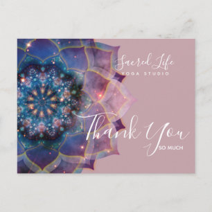 Carte Postale Boho Nebula Bloom Conception de Mandala
