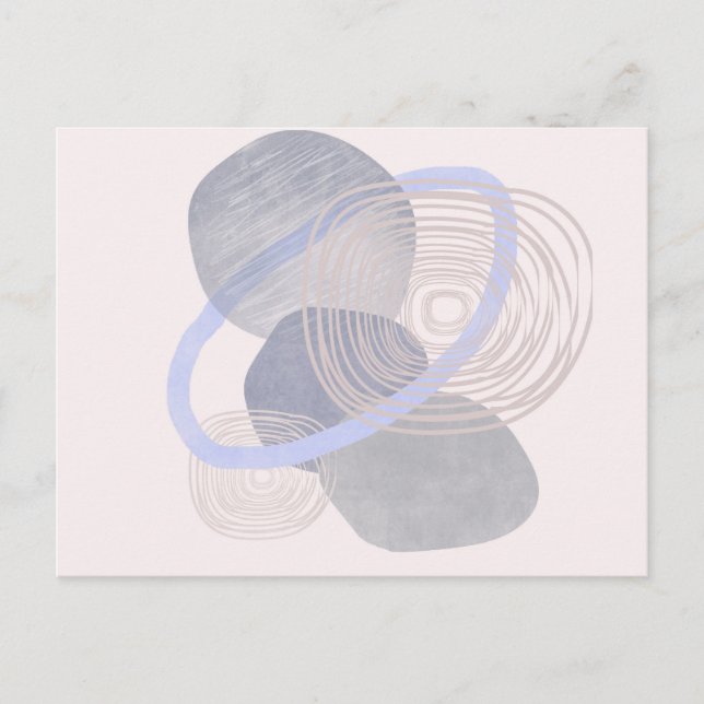 Carte postale Boho Neutral Organic Shapes (Devant)