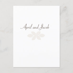 Carte postale Boho Wedding RSVP