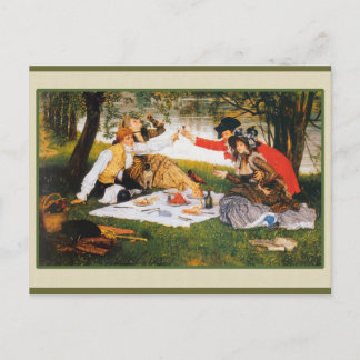Carte Postale Boire au bord de la rivière