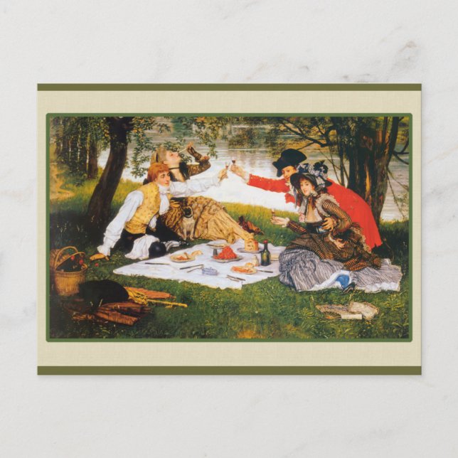 Carte Postale Boire au bord de la rivière (Devant)