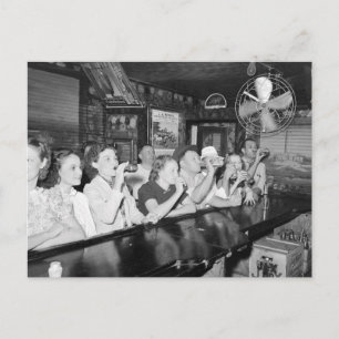Carte Postale Boire dans un bar de Louisiane, 1938