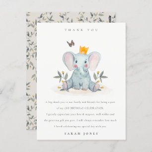 Carte Postale Bois Bébé Folithe Eléphant N'importe quel âge Anni