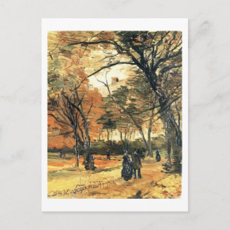 Carte Postale Bois de Boulogne, People Walking, Vincent van Gogh