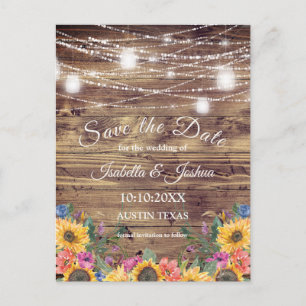 Carte Postale Bois de grange   Guirlande lumineuse  Sauvegarder 