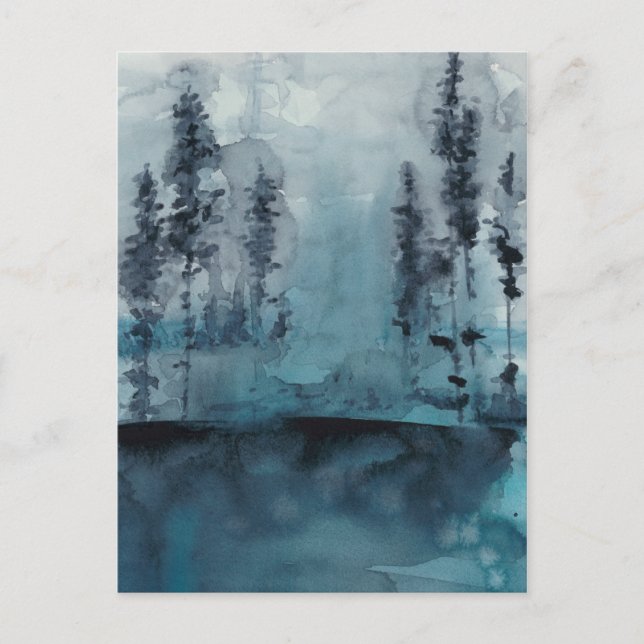 Carte Postale Bois d'hiver (Devant)