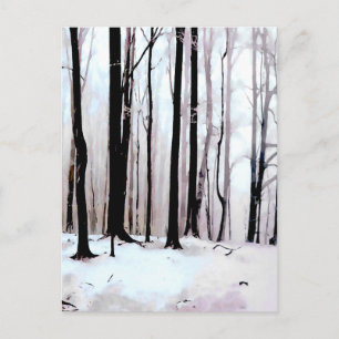 Carte Postale Bois d'hiver