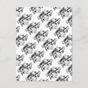 Carte Postale Bois-moi Vintage Alice au pays des merveilles